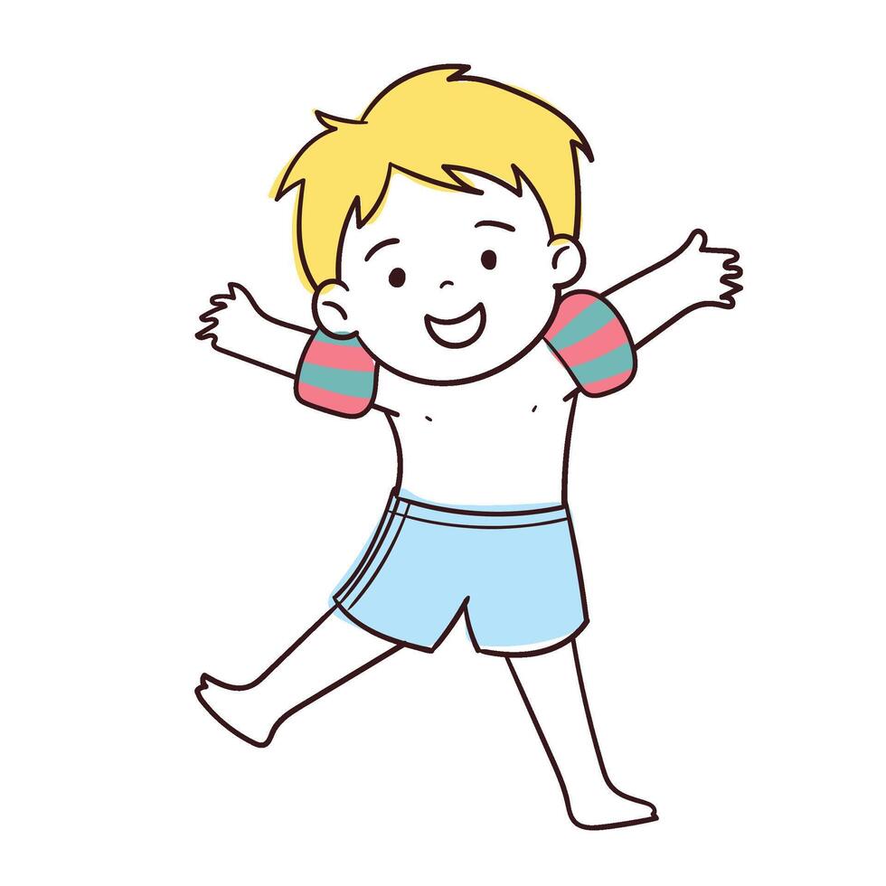 Kid Summer vacation Kid Three vector