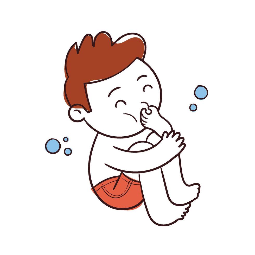Kid Summer vacation Kid Ten vector