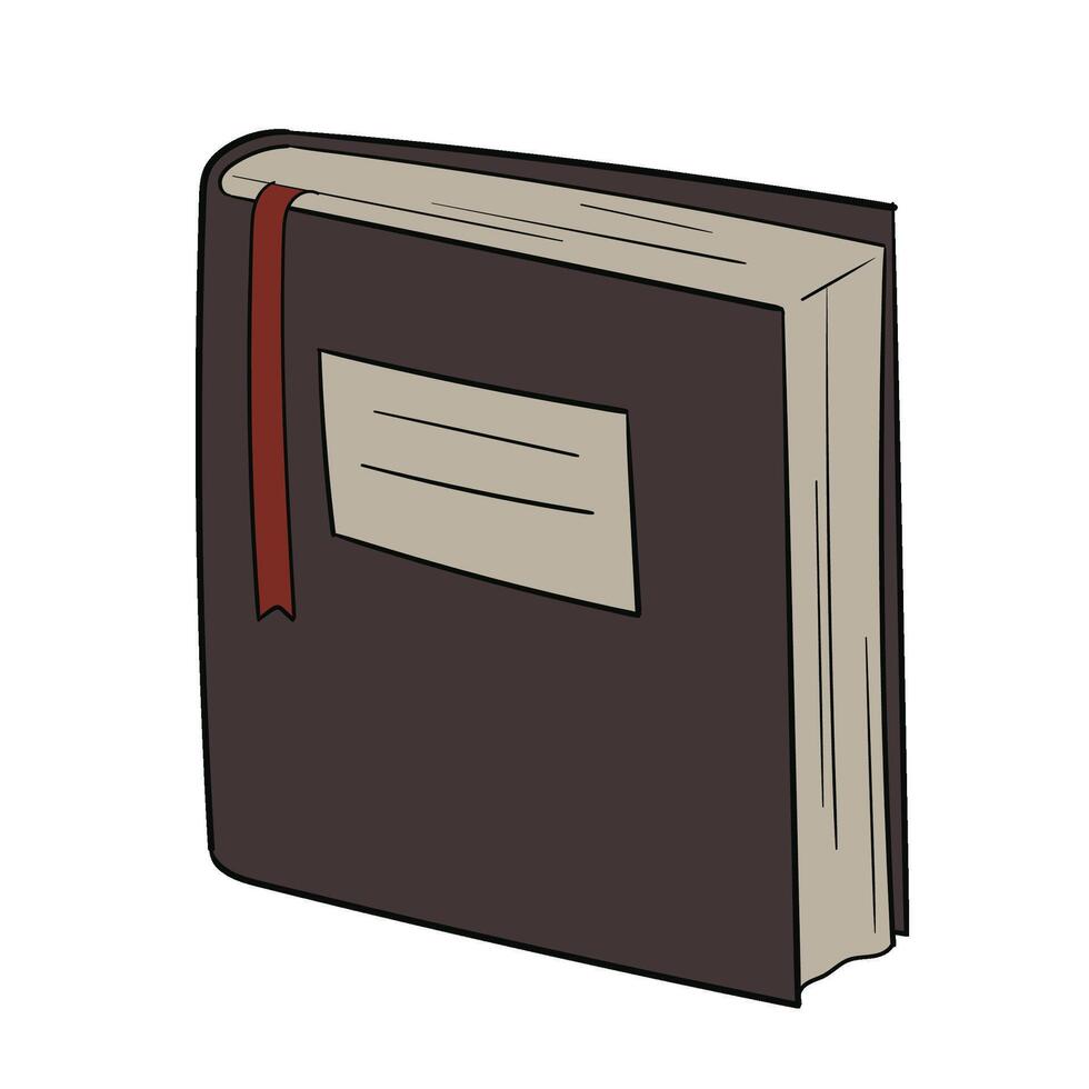 illustration set featuring various hand drawn books Two vector