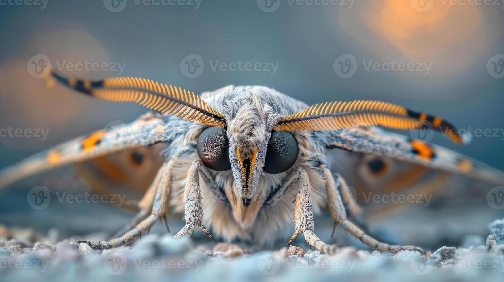 A vibrant and striking photo of a butterfly in focus, with its wings spread wide.