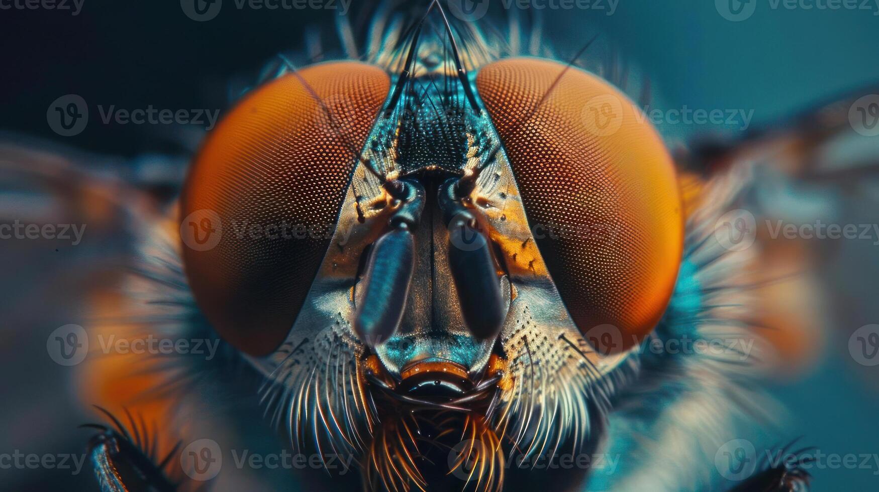 High resolution image of a bee with its wings closed, photo