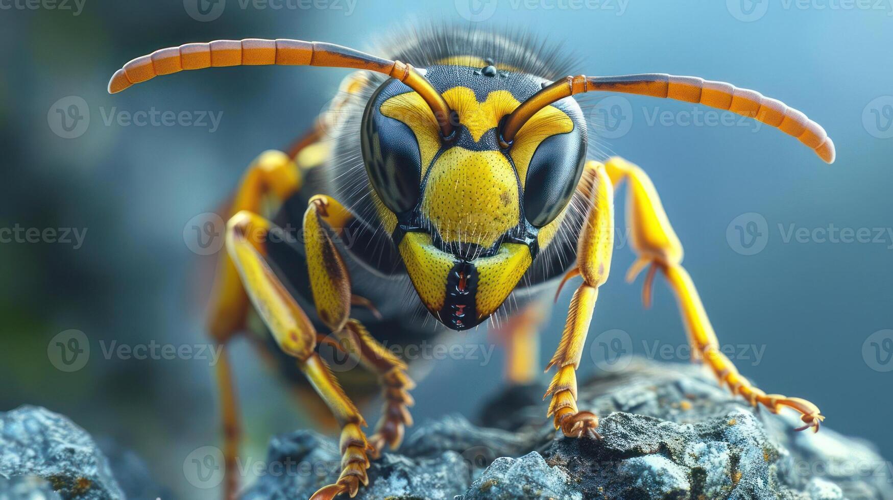 the beauty and uniqueness of a Vespa crabro, photo