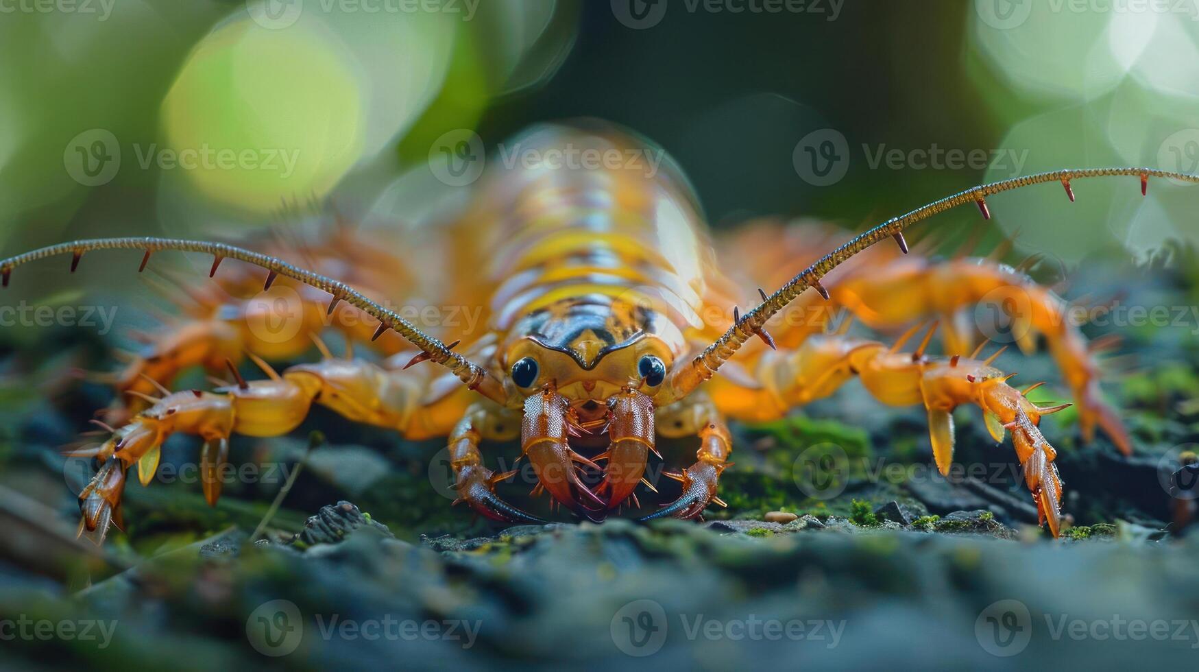 a close-up photograph of a cockroach's head and forelimbs, photo