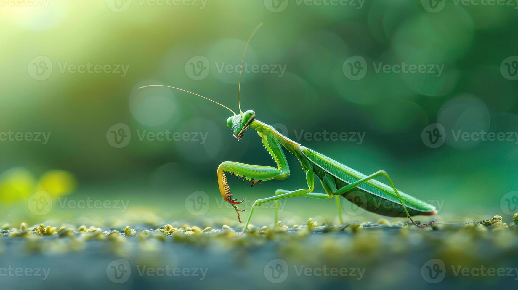 The vibrant life cycle of an insect, captured in a stunning image. photo