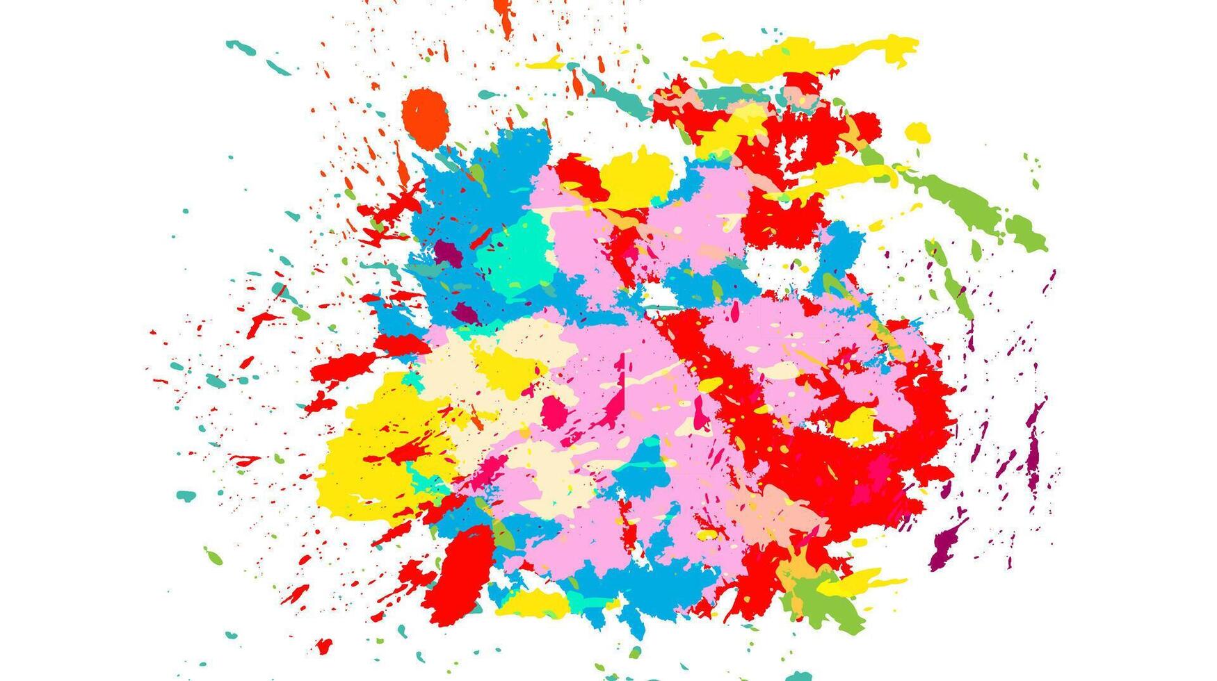 Splatter paint colourful paint splash illustration vector