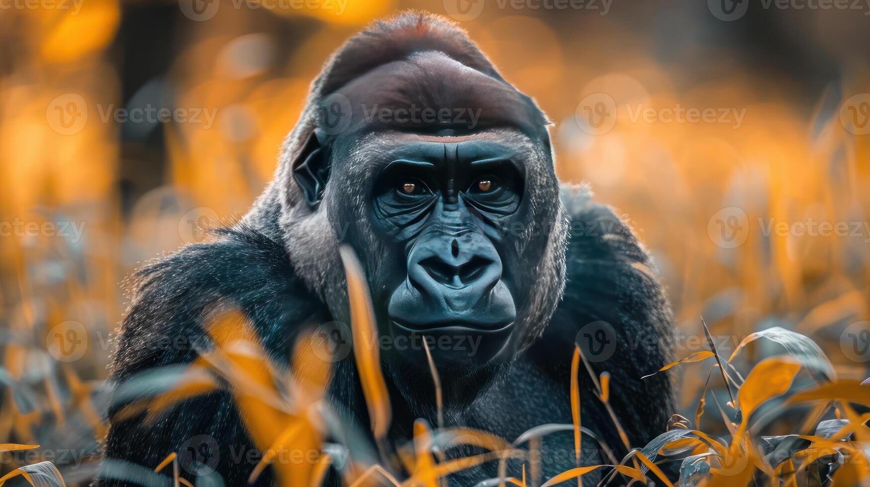 A humorous image of a hippo and monkey looking into the camera, photo