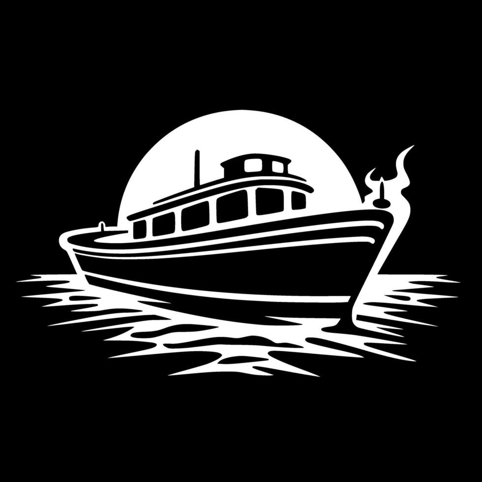 Boat - High Quality Logo - illustration ideal for T-shirt graphic vector