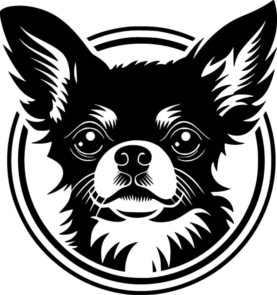 Chihuahua - Minimalist and Flat Logo - illustration vector