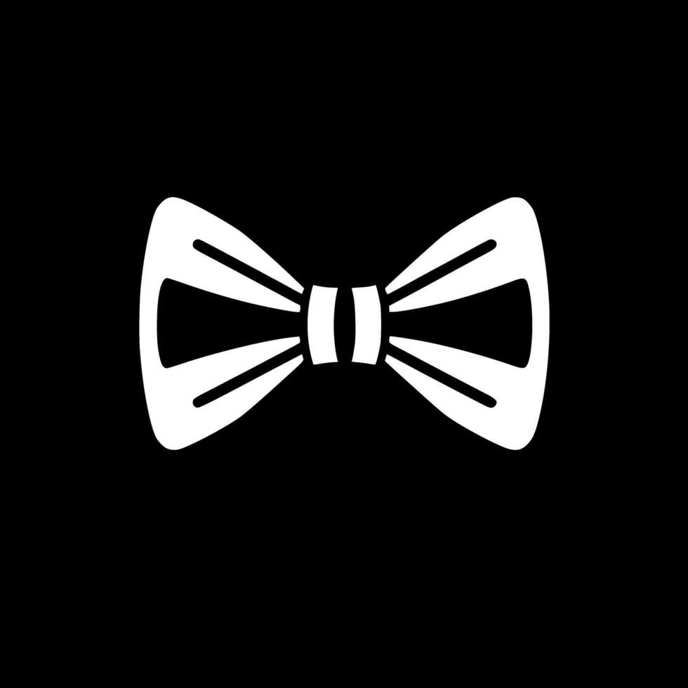 Bow - Black and White Isolated Icon - illustration vector