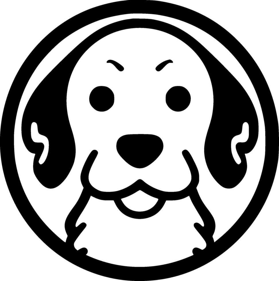 Dog - Minimalist and Flat Logo - illustration vector