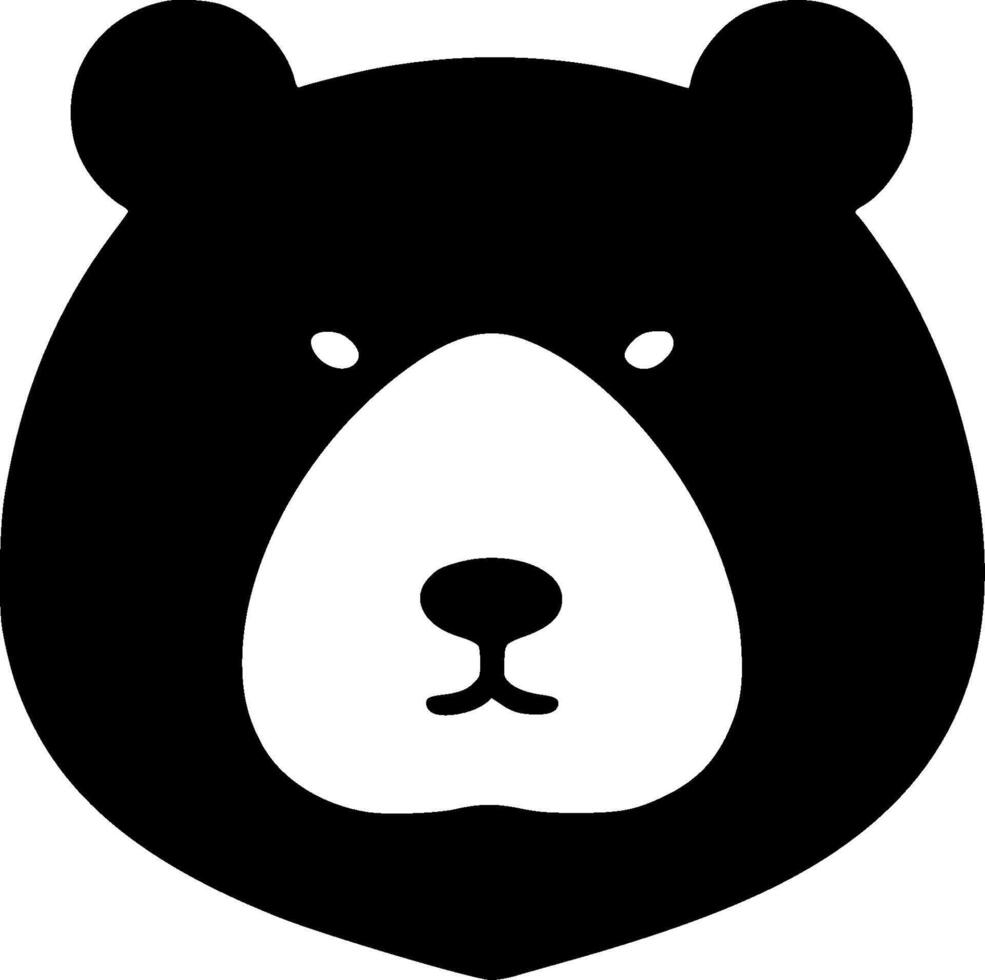Bear - Minimalist and Flat Logo - illustration vector