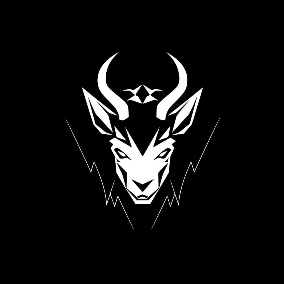 Goat - Minimalist and Flat Logo - illustration vector