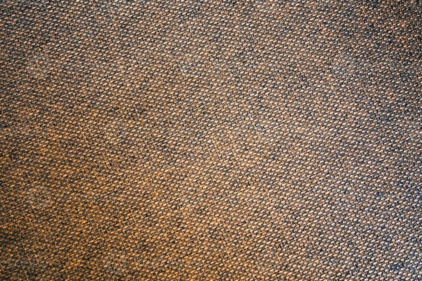Close-Up Texture of Brown Fabric with Detailed Weave Pattern for Background or Design Elements photo