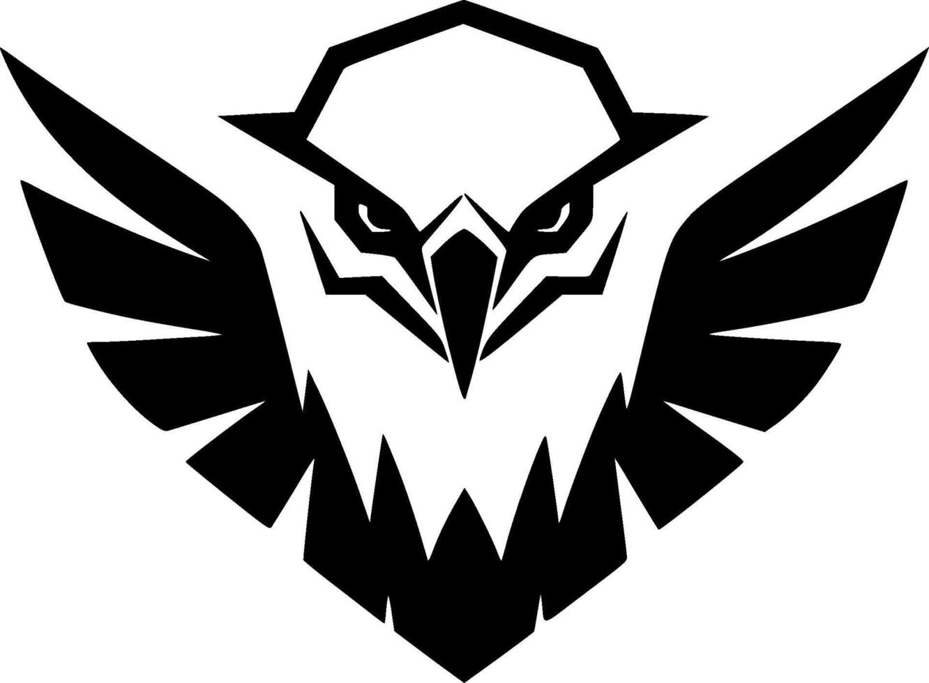 Eagle, Minimalist and Simple Silhouette - illustration vector