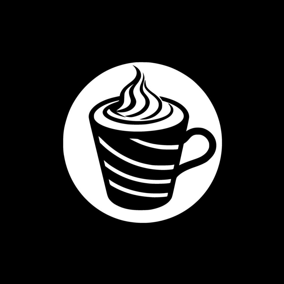 Coffee, Black and White illustration vector