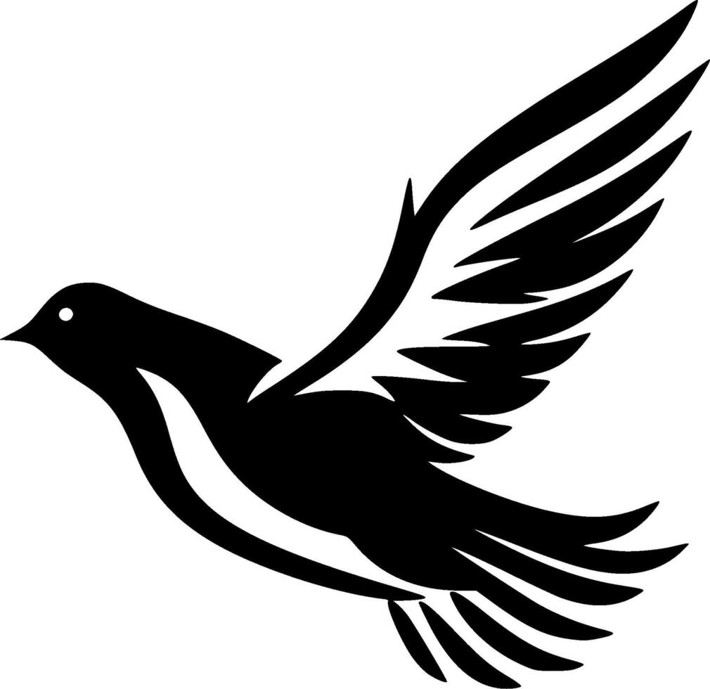 Dove - Minimalist and Flat Logo - illustration vector