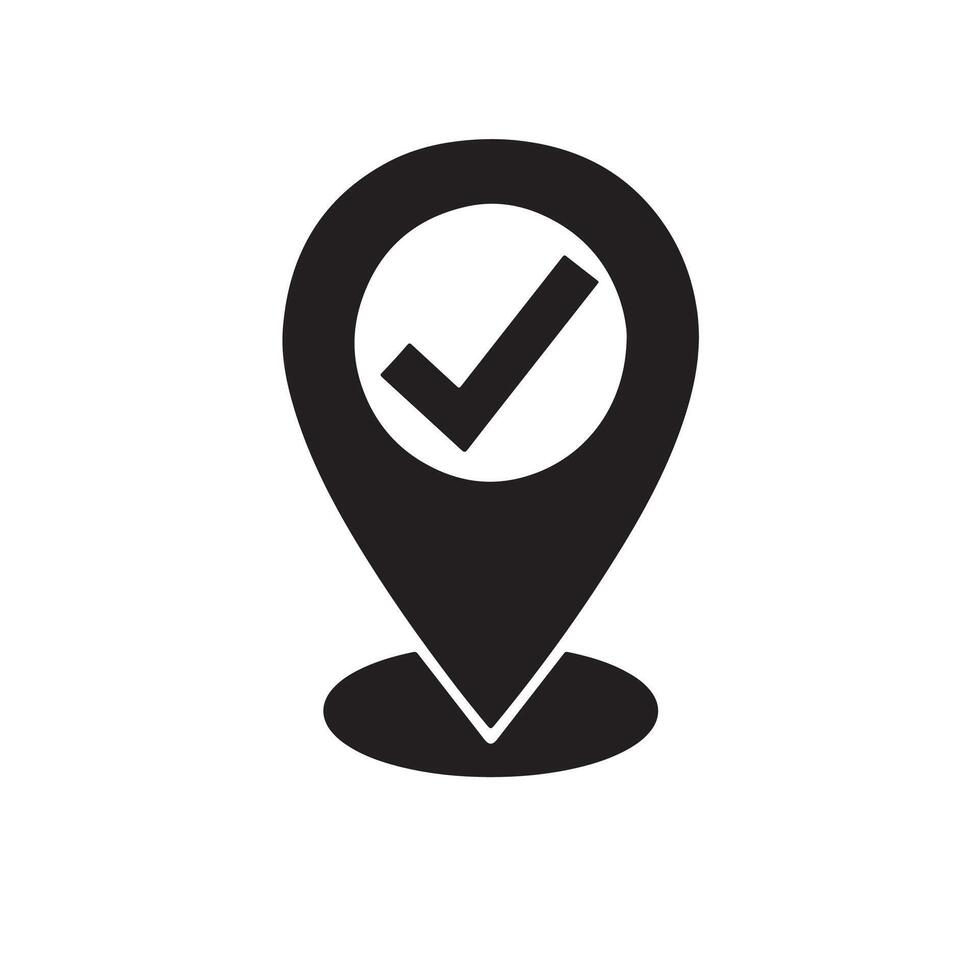 GPS location icon on white background. illustration vector