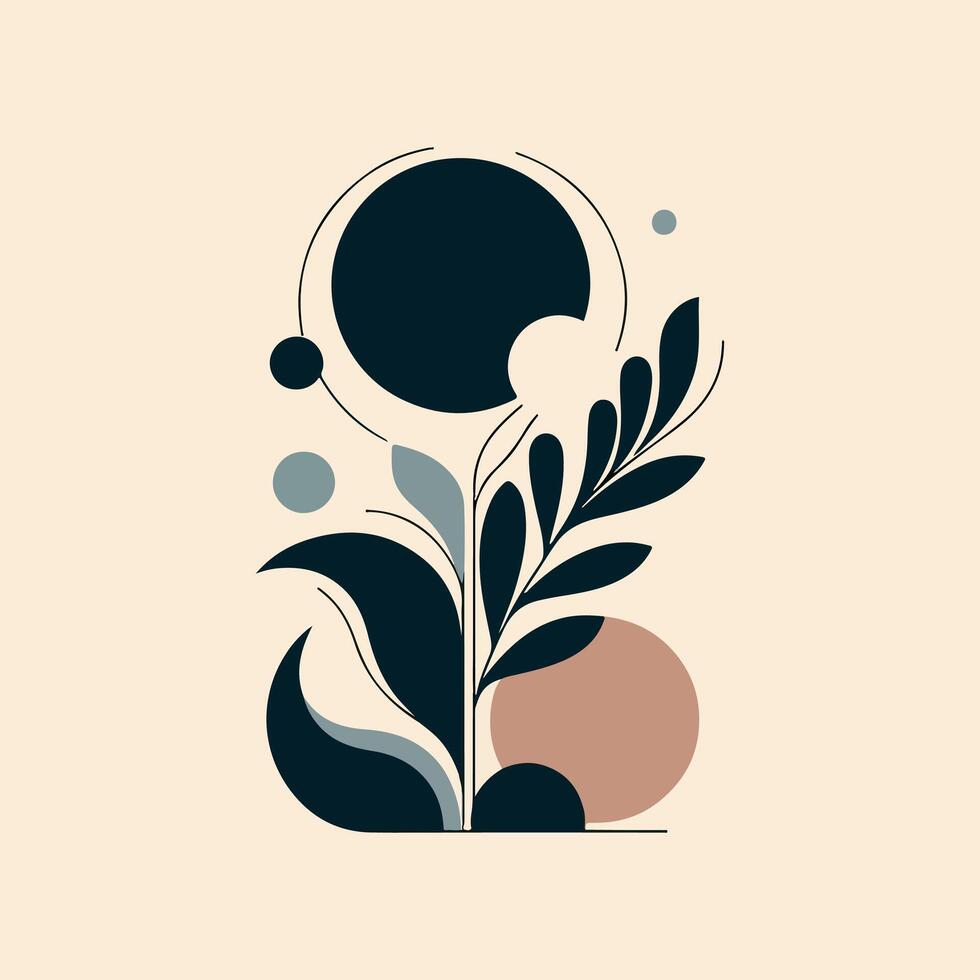 minimalist shape design vector
