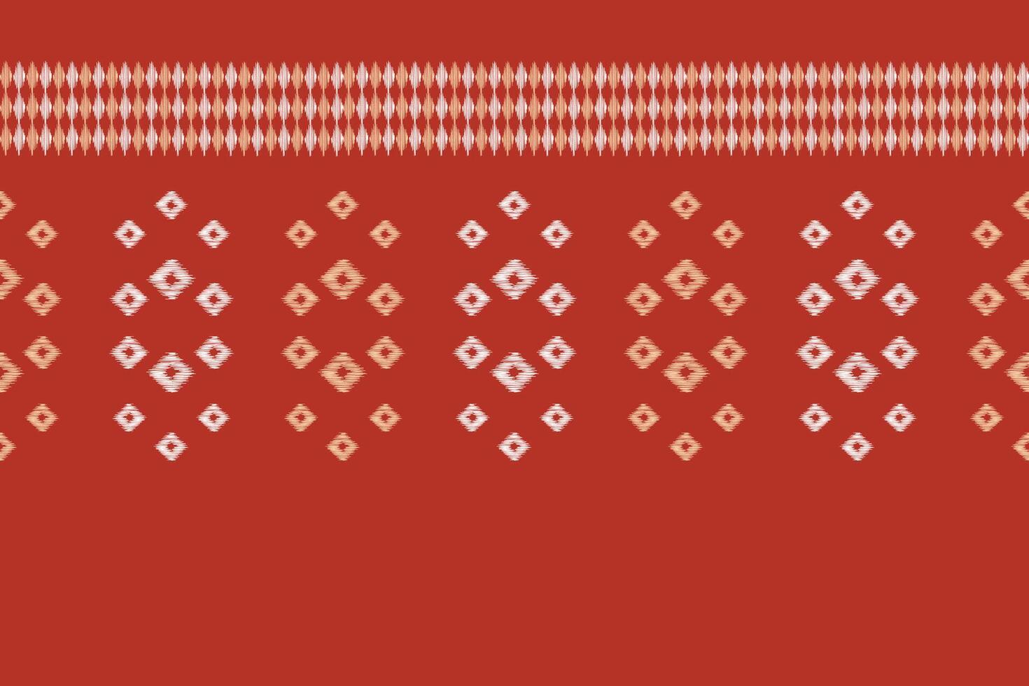 Traditional Ethnic ikat motif fabric pattern geometric style.African Ikat embroidery Ethnic oriental pattern red background wallpaper. 6.8.24 -4 vector
