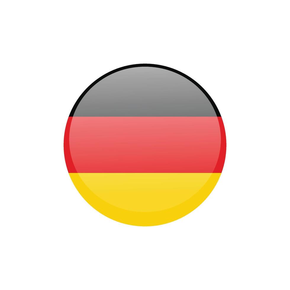 Flag of Germany. Isolated circle geometric shapes. vector
