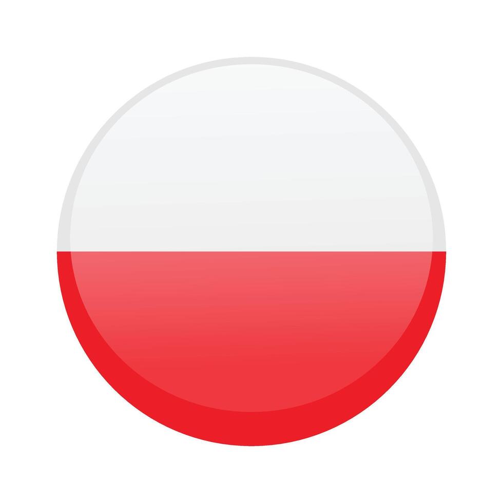 Polish flag. Poland flag. Flag of Poland. Poland flag illustration. vector