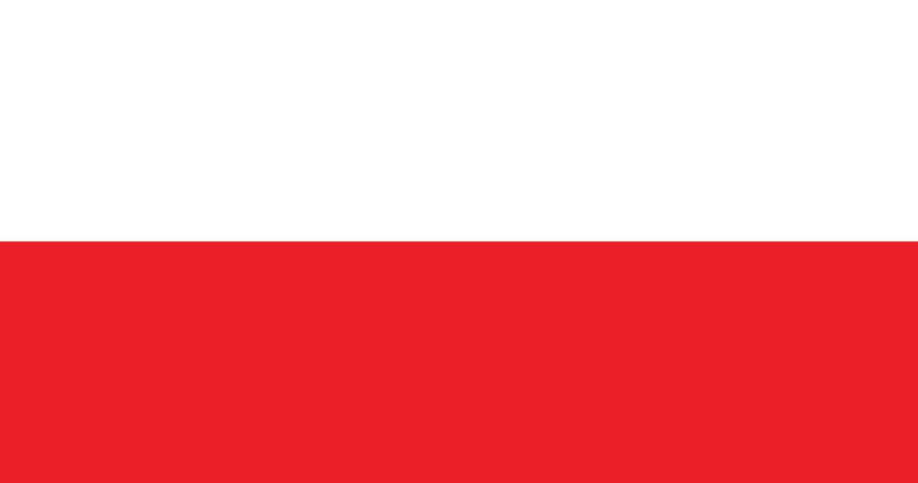 Flag of Poland illustration. vector