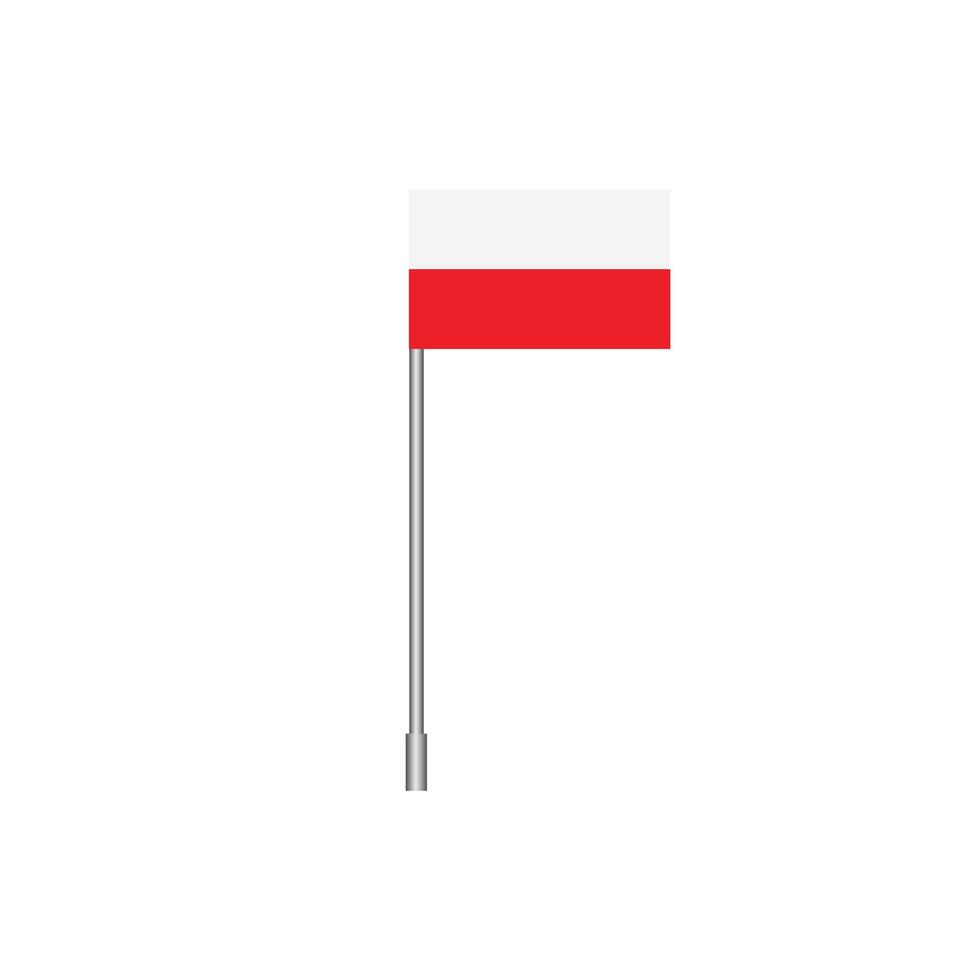 flag of Poland illustration. vector