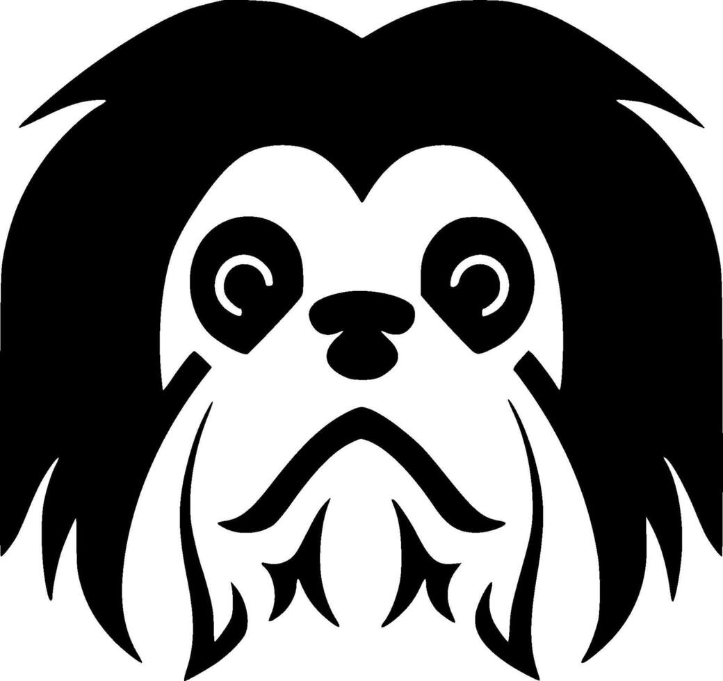 Japanese Chin - Minimalist and Flat Logo - illustration vector