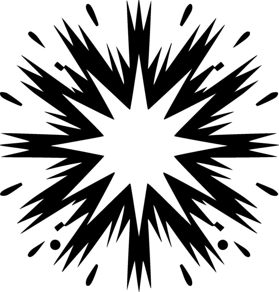 Explosion - Minimalist and Flat Logo - illustration vector