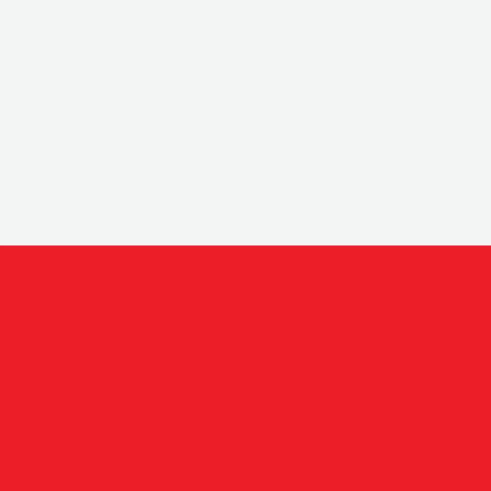 Flag of Poland illustration. vector