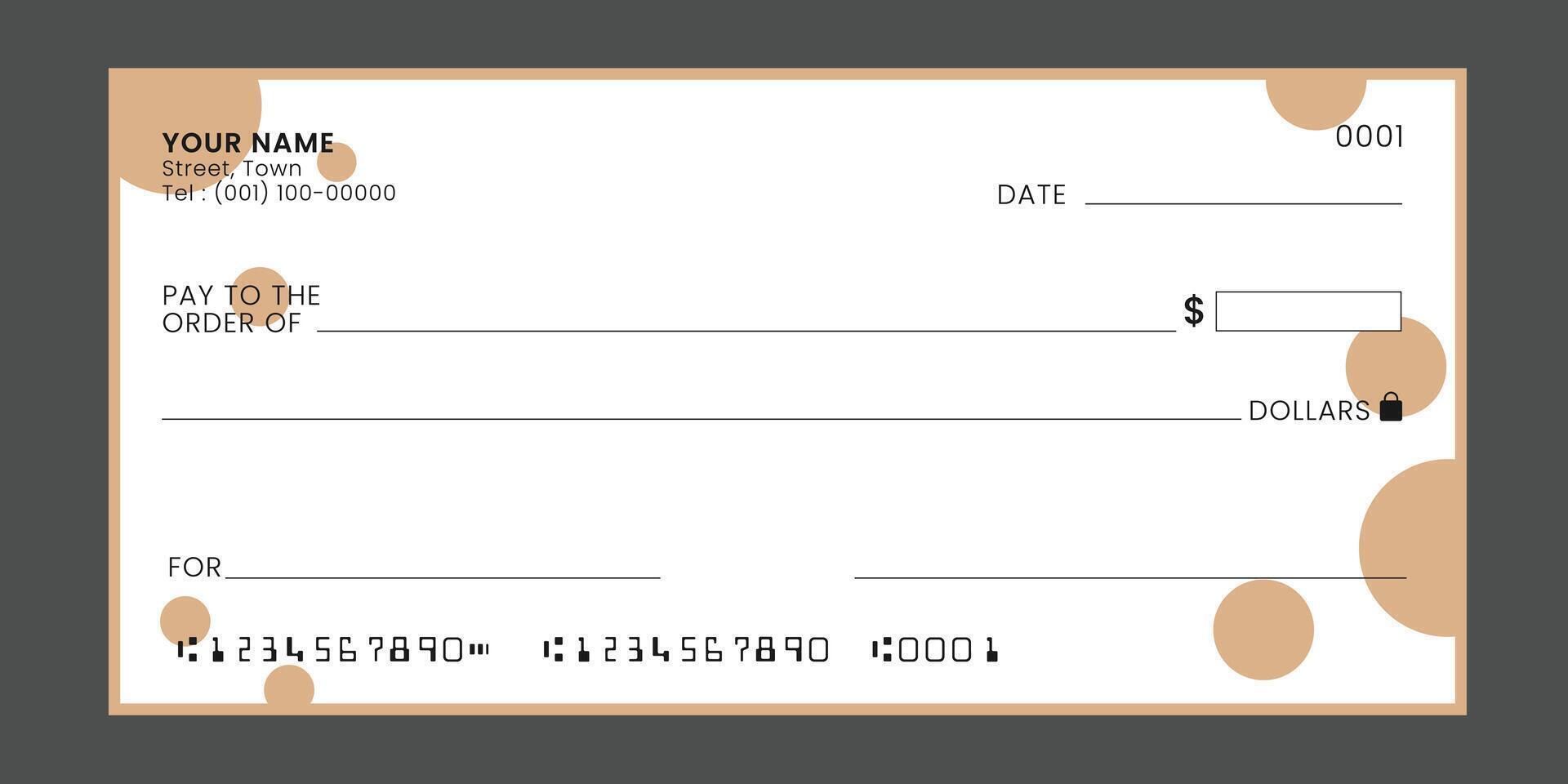 Cheque, Chequebook template. Blank bank cheque. Background for banknote design, Voucher, Gift certificate, Coupon, ticket, money vector
