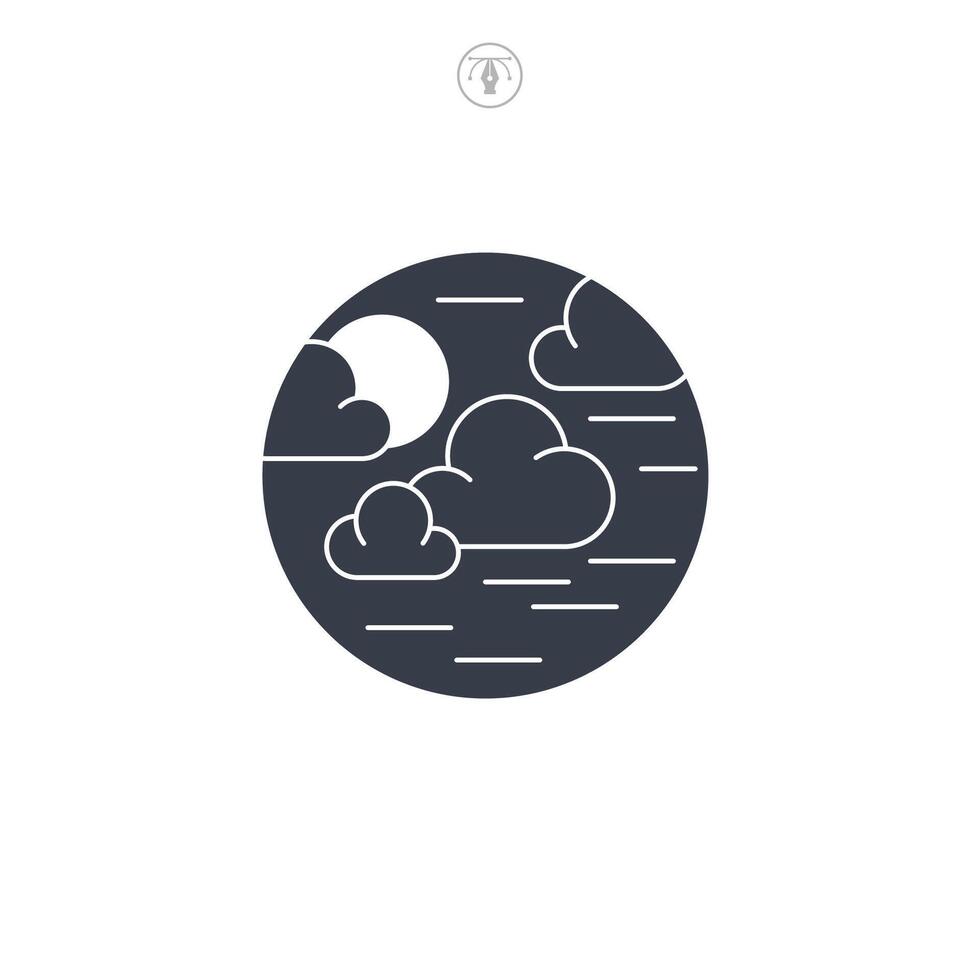 Clouds icon symbol illustration isolated on white background vector