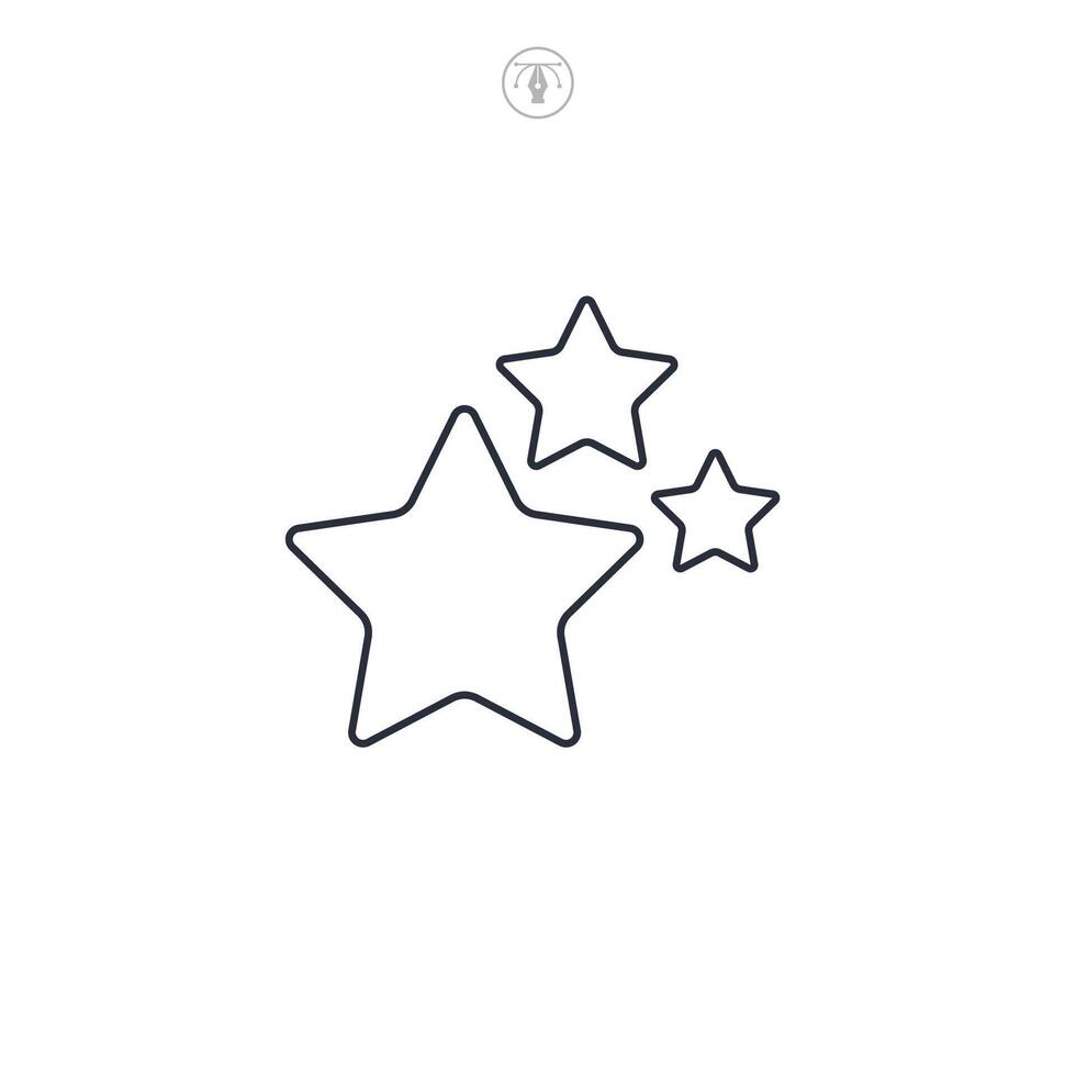 Star icon symbol illustration isolated on white background vector
