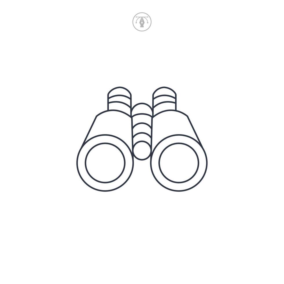 Binoculars icon symbol illustration isolated on white background vector