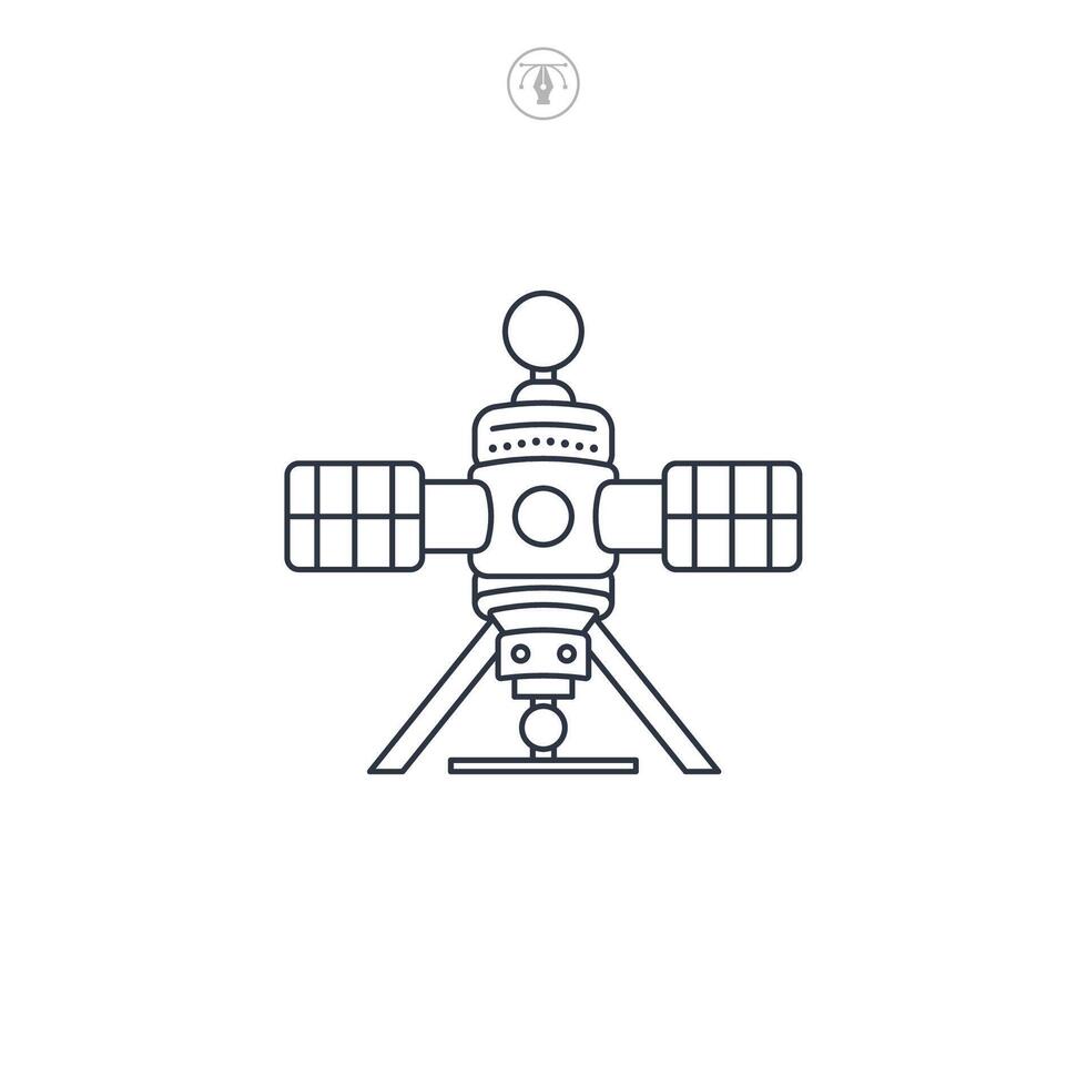 Space Probe icon symbol illustration isolated on white background vector