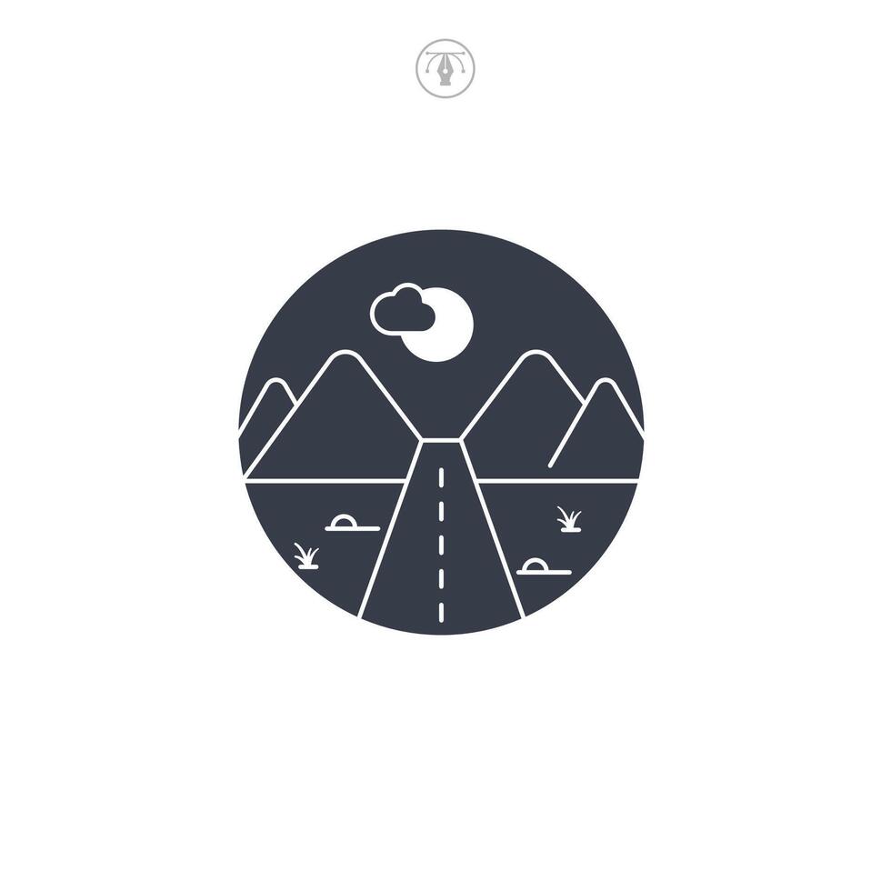 Pathway icon symbol illustration isolated on white background vector