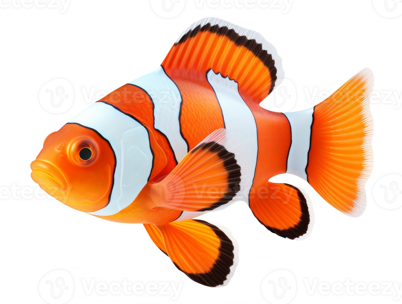 clown fish isolated on transparent background png