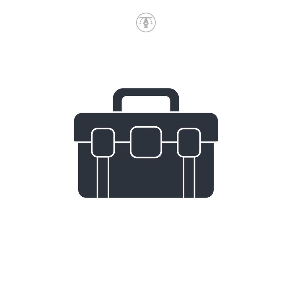Toolbox icon symbol illustration isolated on white background vector