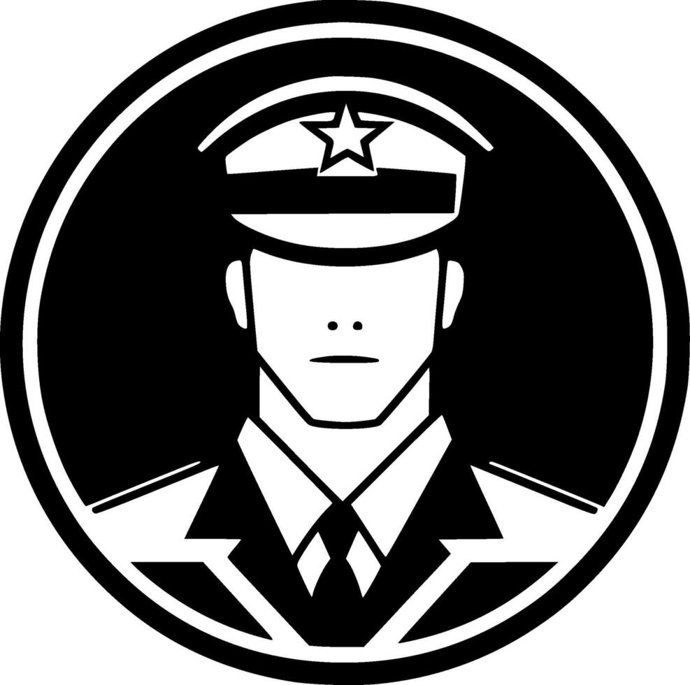 Military, Minimalist and Simple Silhouette - illustration vector