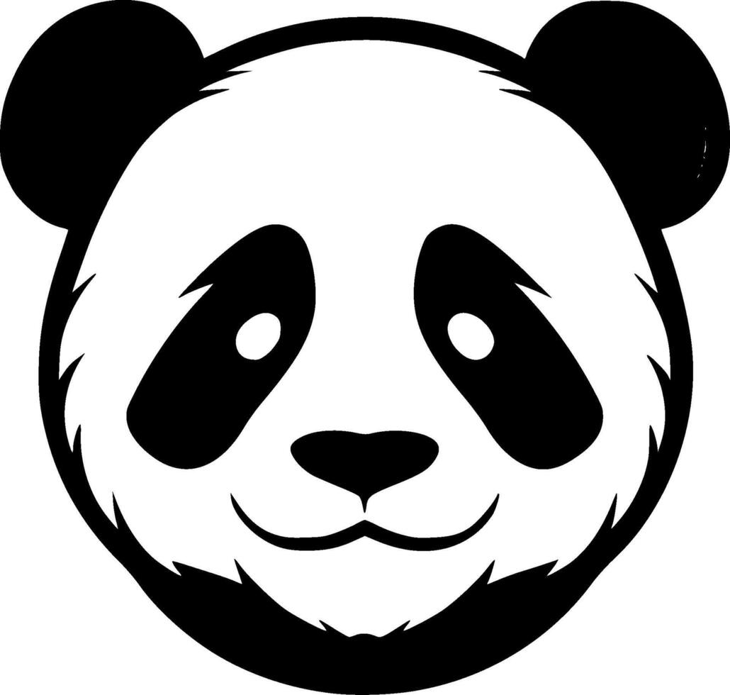 Panda - Minimalist and Flat Logo - illustration vector