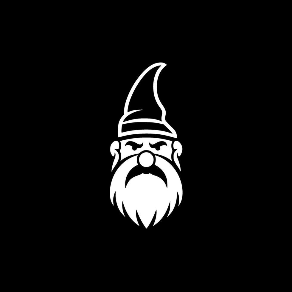 Gnome - Minimalist and Flat Logo - illustration vector
