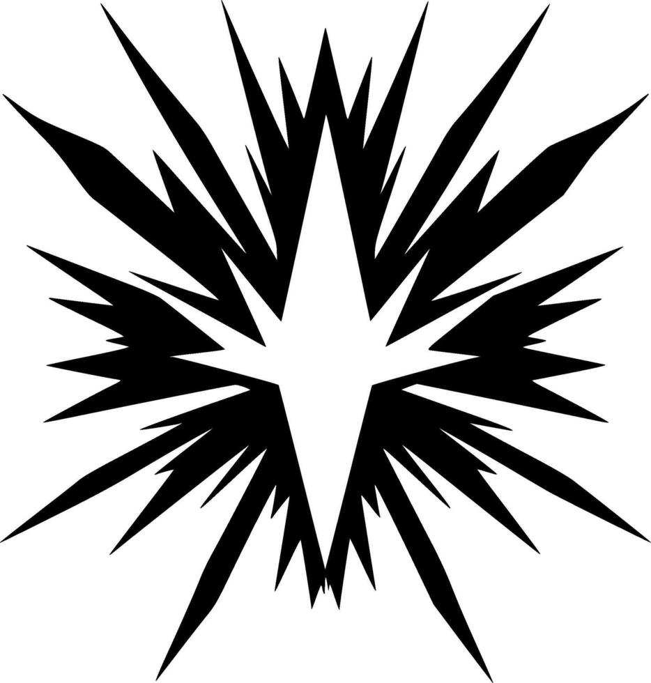 Explosion - Minimalist and Flat Logo - illustration vector