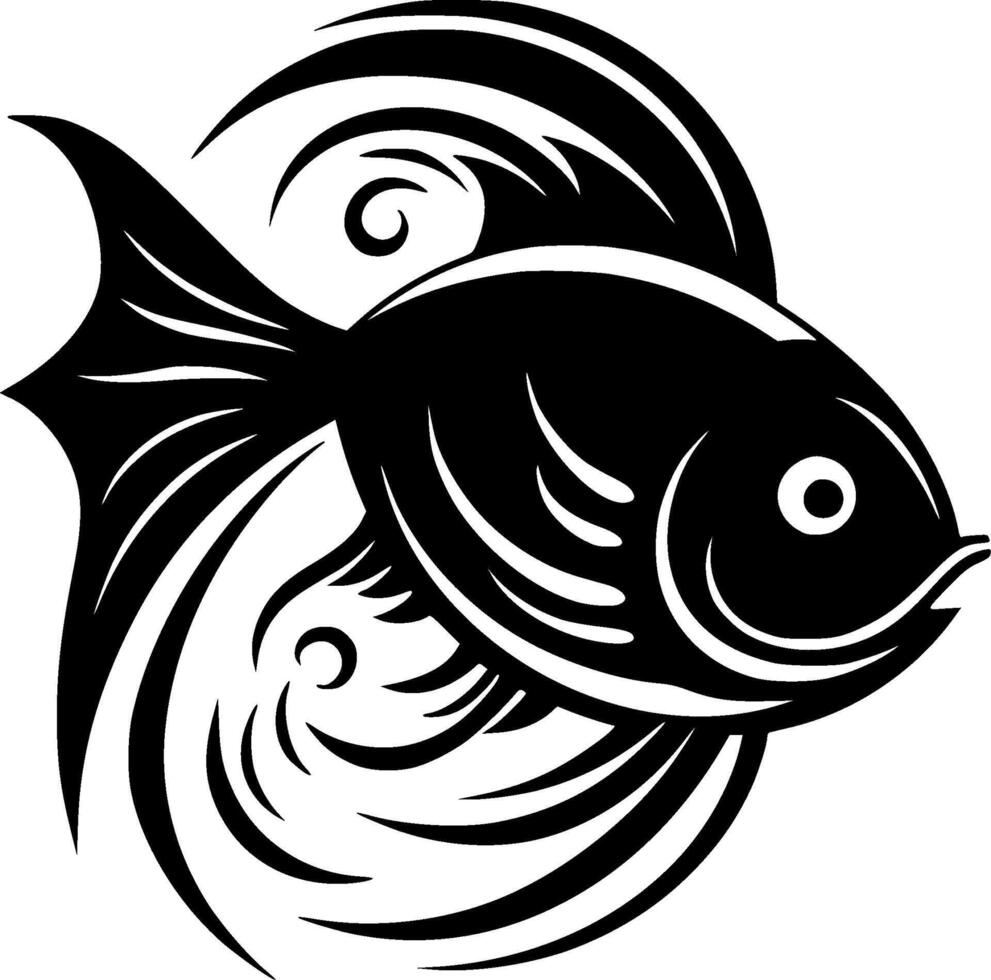 Fish - Minimalist and Flat Logo - illustration vector
