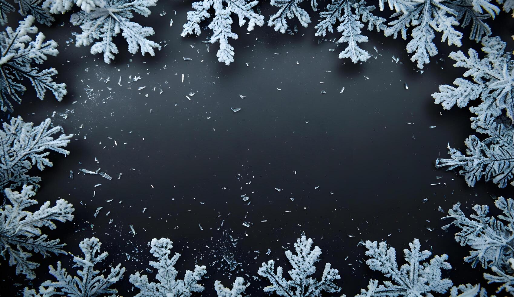 Christmas background with snowflakes photo
