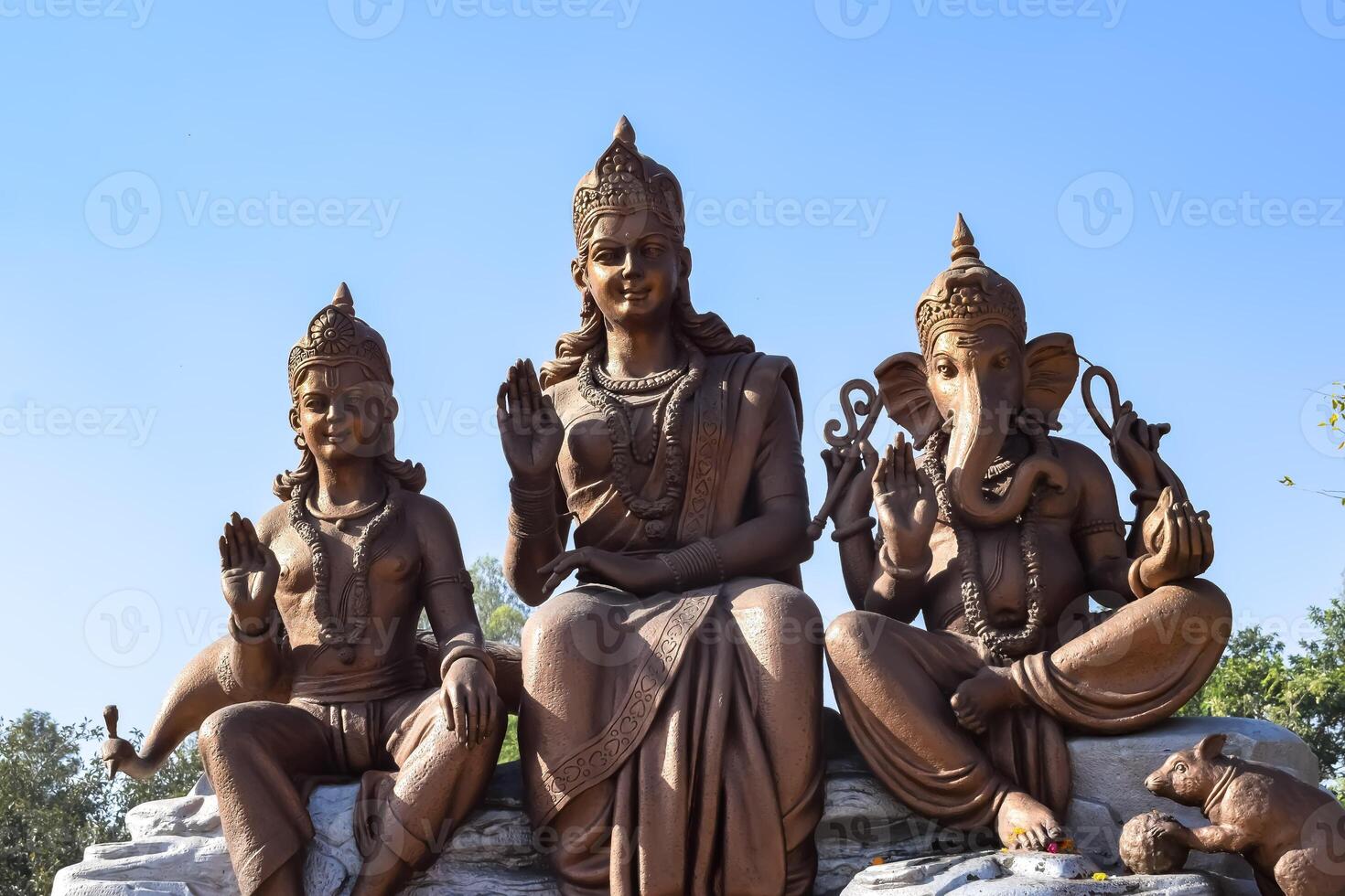 Big statue of Lord Shiv near Delhi International airport, Delhi, India, Lord Shiv big statue touching sky at main highway Mahipalpur, Delhi photo