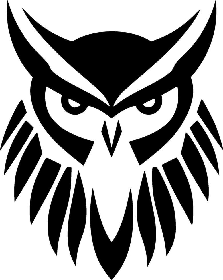 Owl - Minimalist and Flat Logo - illustration vector
