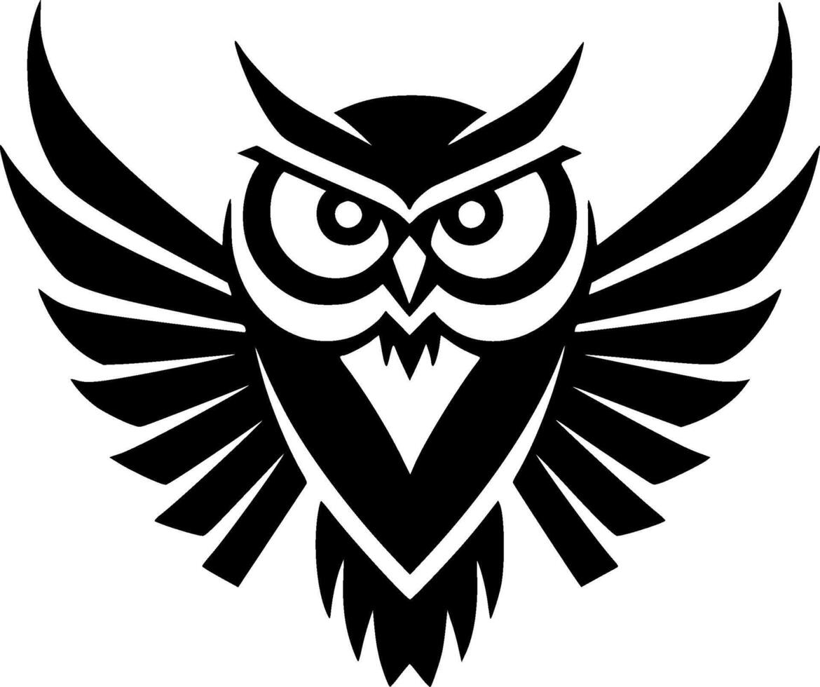 Owl - Minimalist and Flat Logo - illustration vector