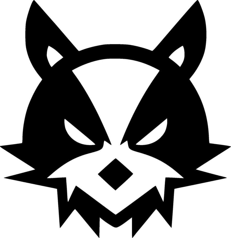 Panda, Minimalist and Simple Silhouette - illustration vector