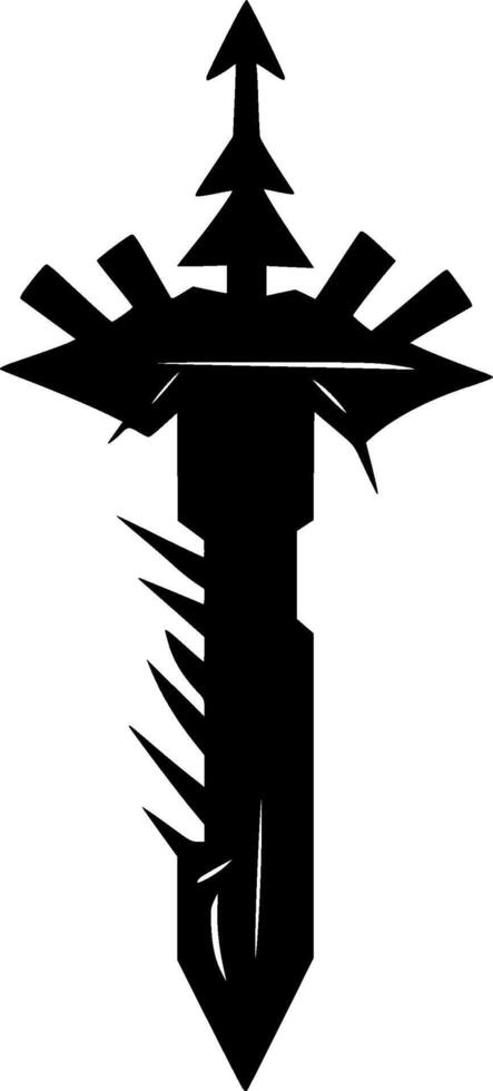 Sword - Minimalist and Flat Logo - illustration vector