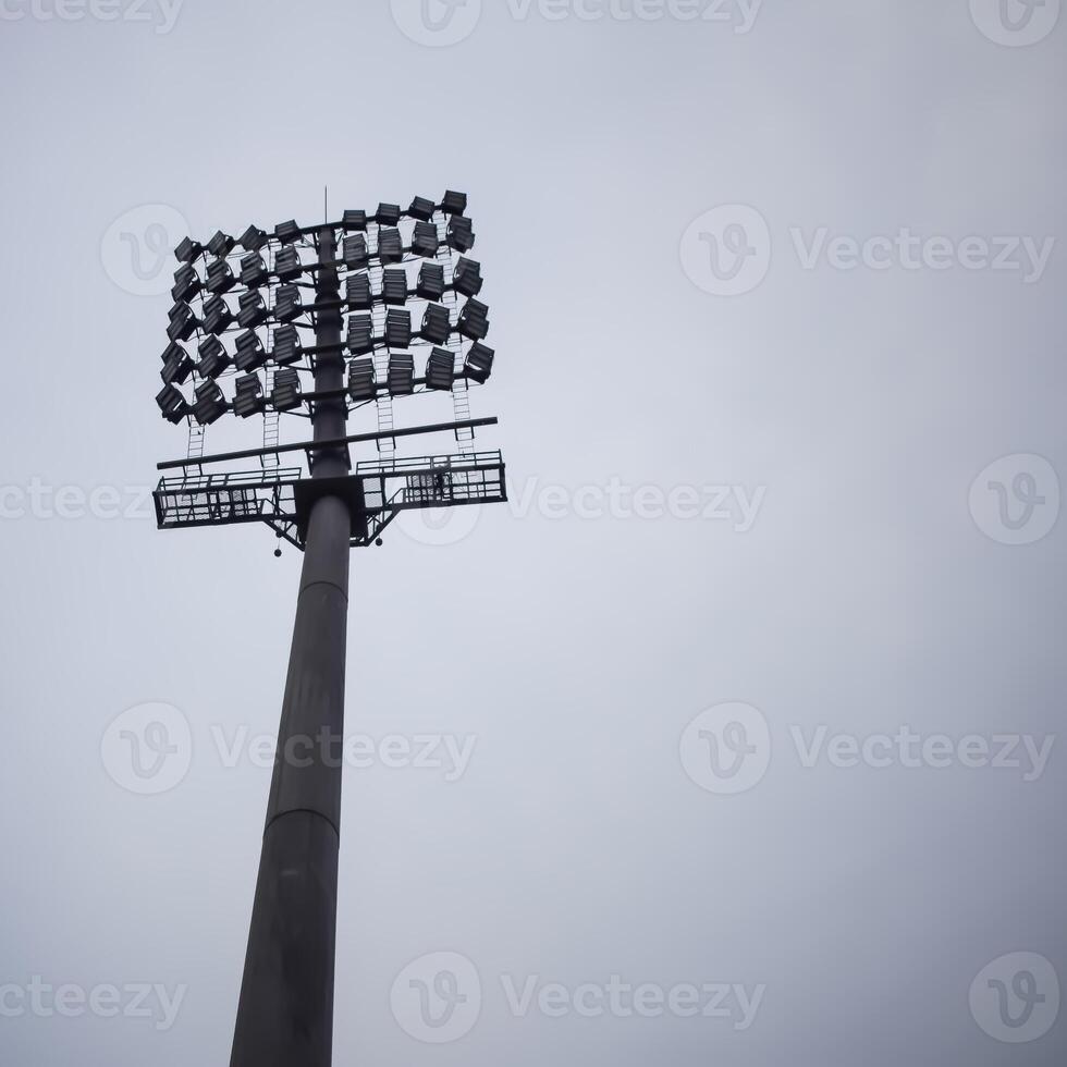 Cricket stadium flood lights poles at Delhi, India, Cricket Stadium Lights photo